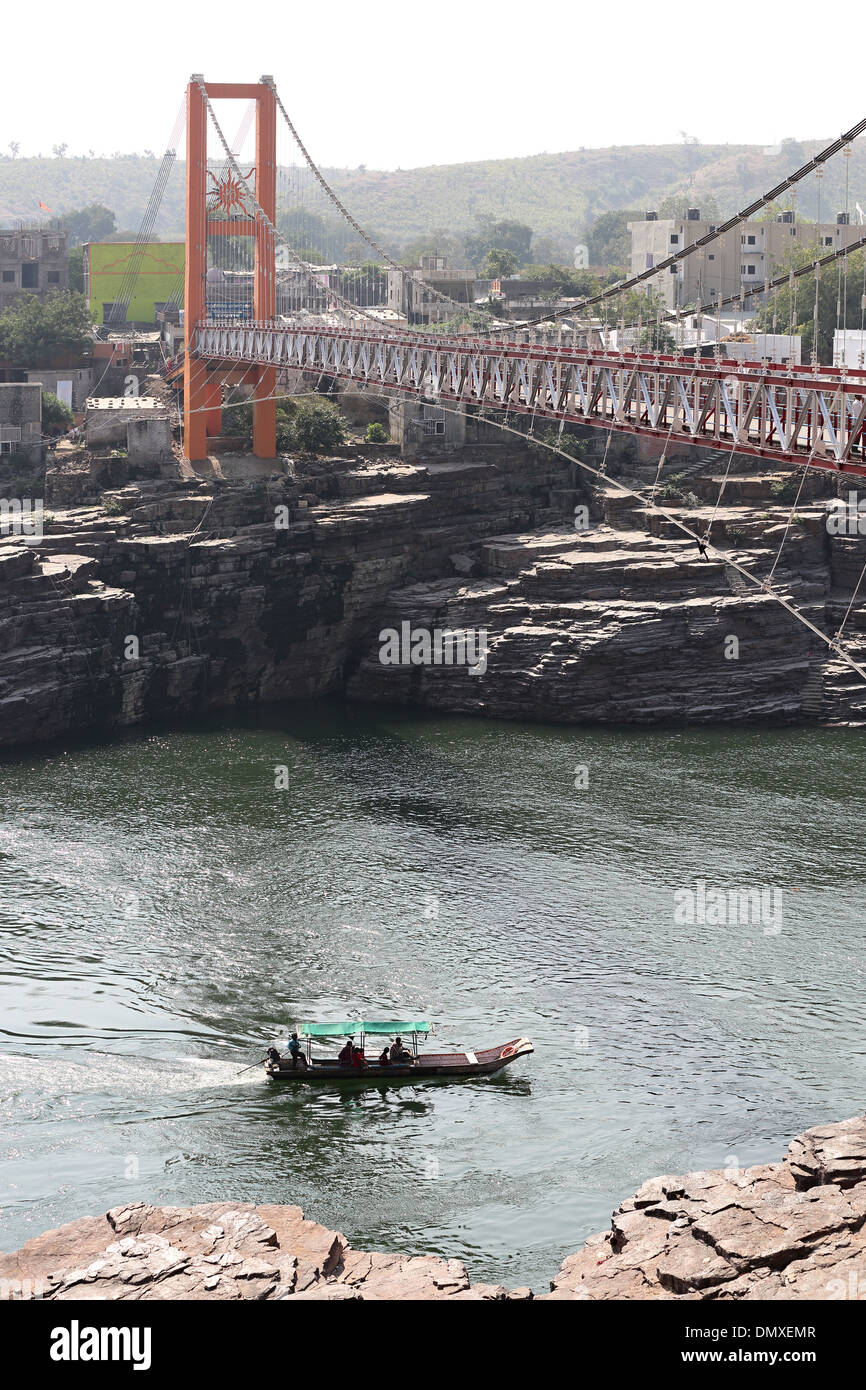 Le Madhya Pradesh Inde Omkareshwar Banque D'Images