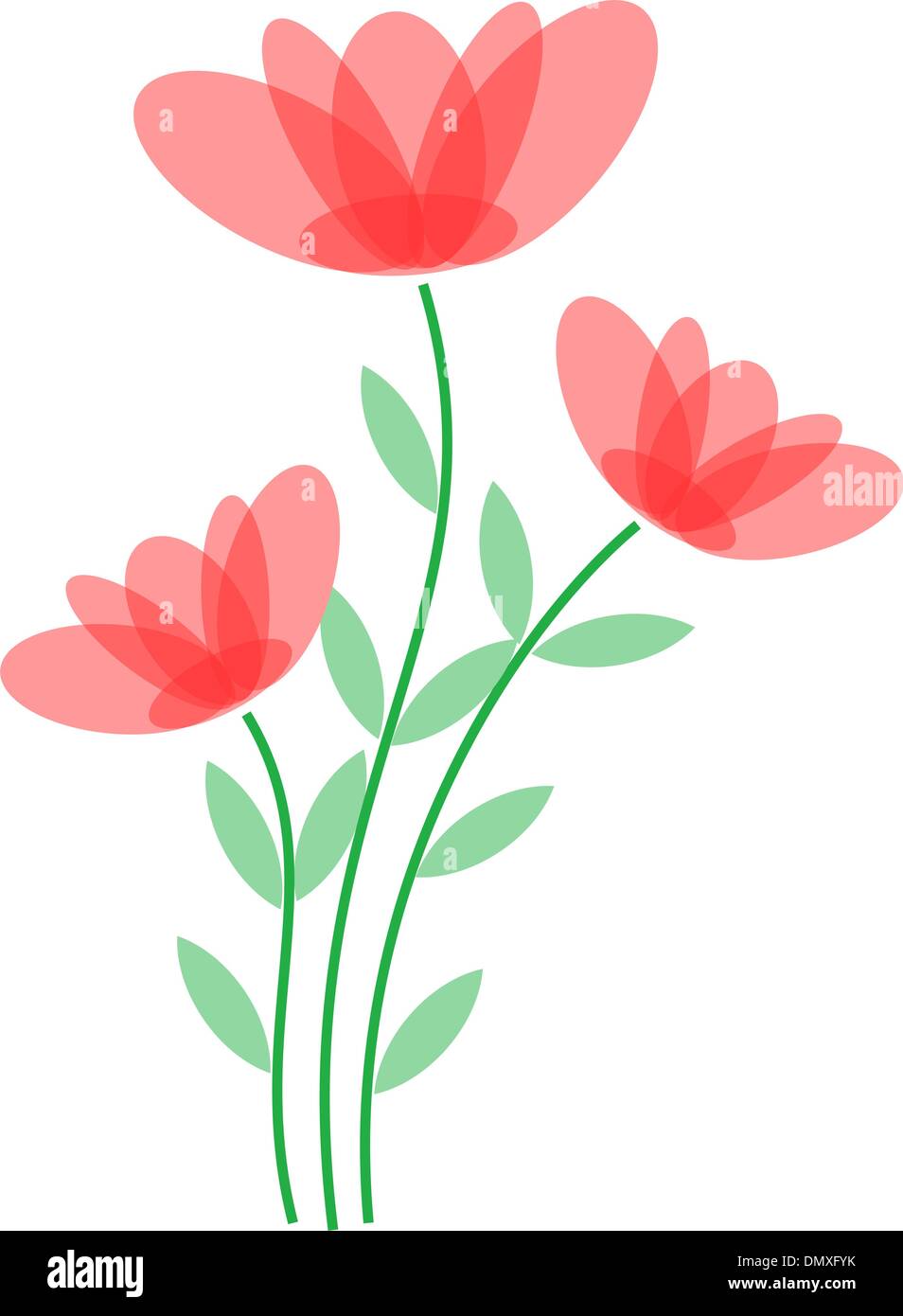 Abstract vector fleurs Illustration de Vecteur