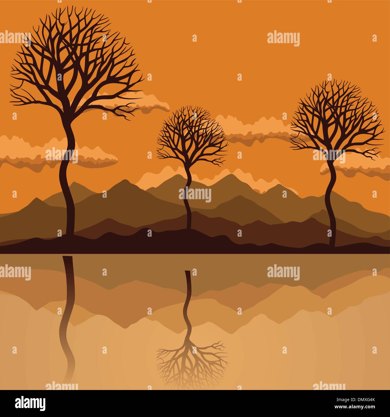 Lakes2 Illustration de Vecteur