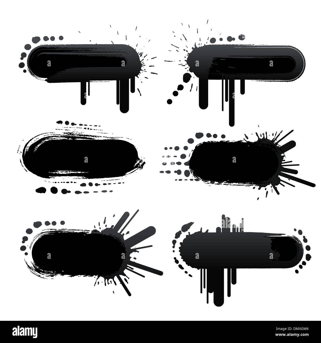 Retro grunge frames Illustration de Vecteur