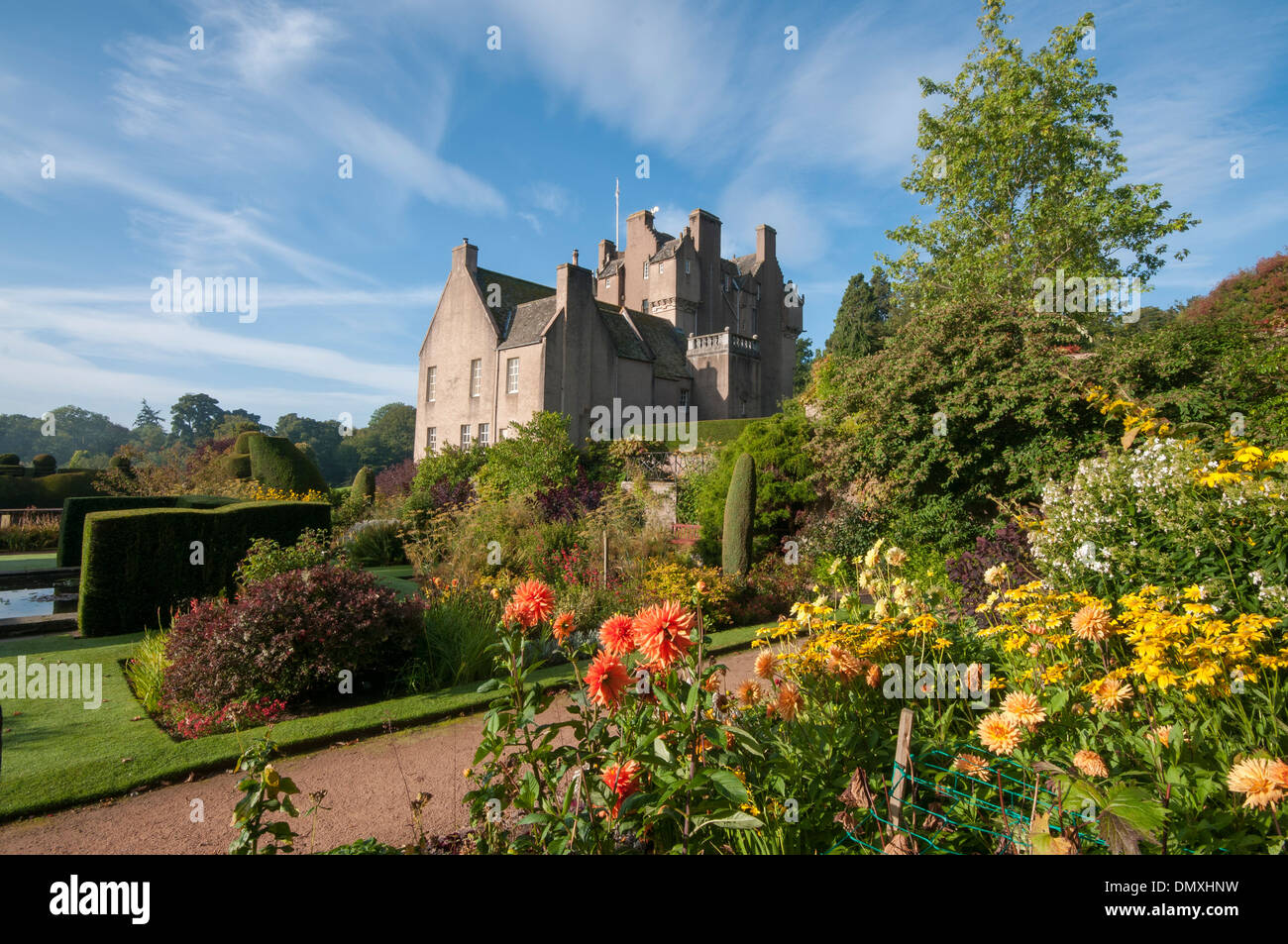 Le Château de Crathes deeside aberdeen près de banchory un château écossais Banque D'Images