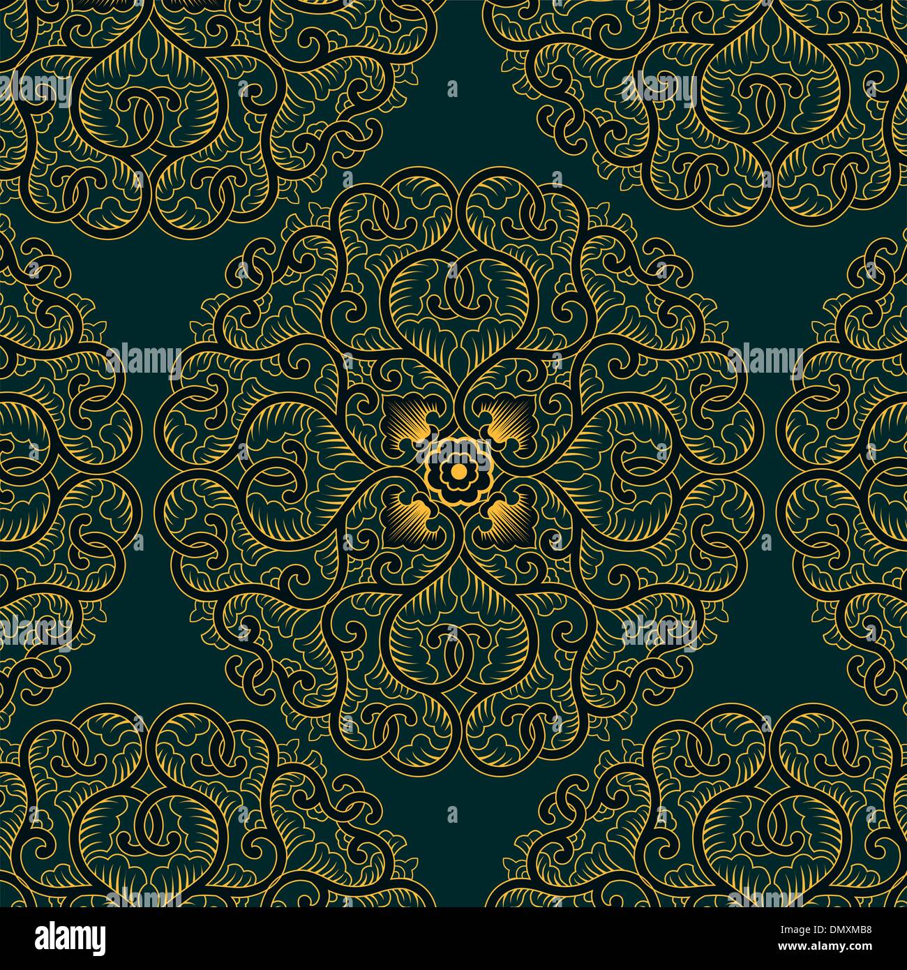 Motif de cercles en Asie Illustration de Vecteur