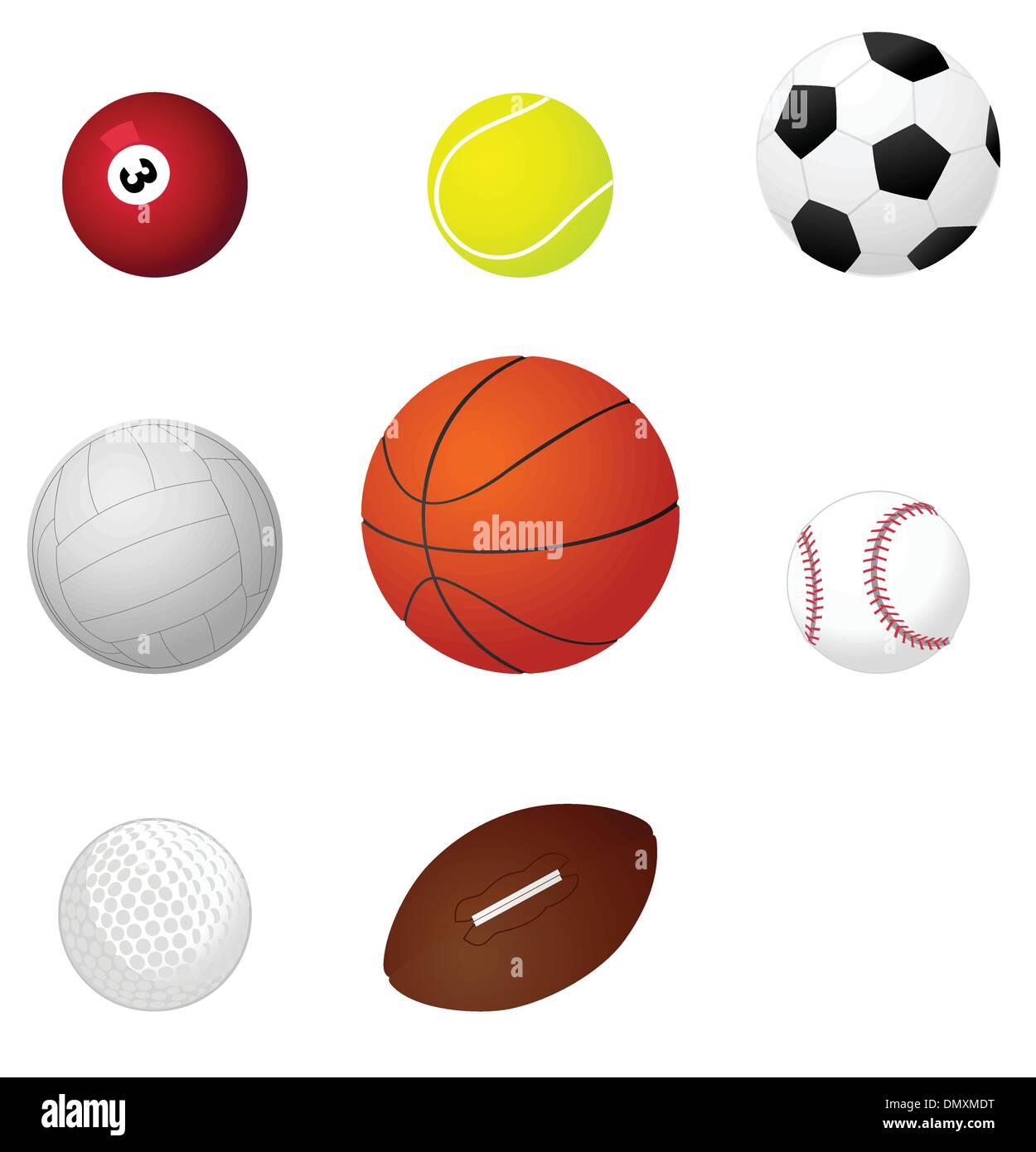 Sport balls2 Illustration de Vecteur
