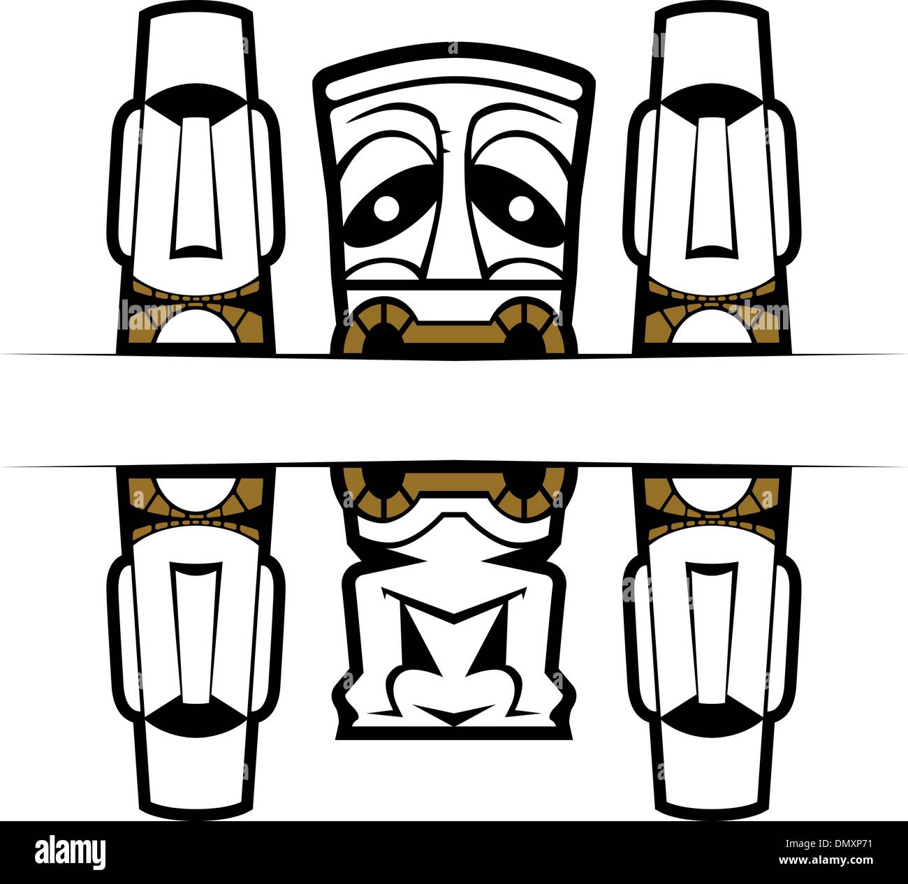 tatouage de masque Illustration de Vecteur