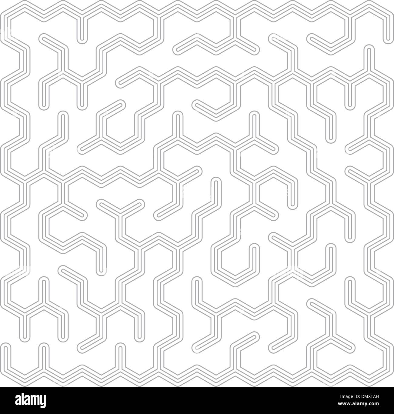 Labyrinthe gris Illustration de Vecteur