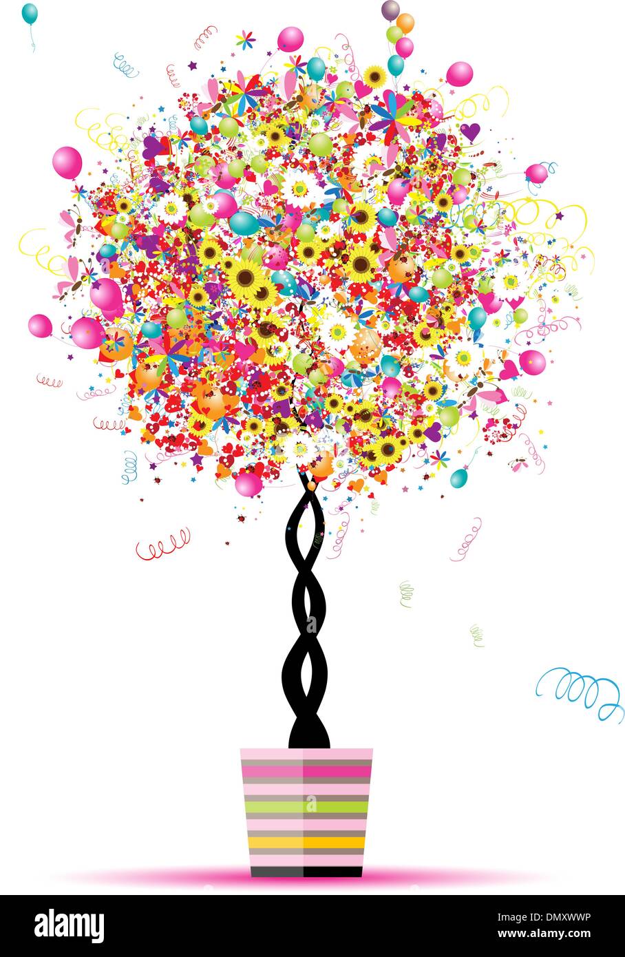 Scarica Gratis Images Bonnes Vacances Drole Avec Des Ballons D Arbres En Pot Pour Votre le plus cool par