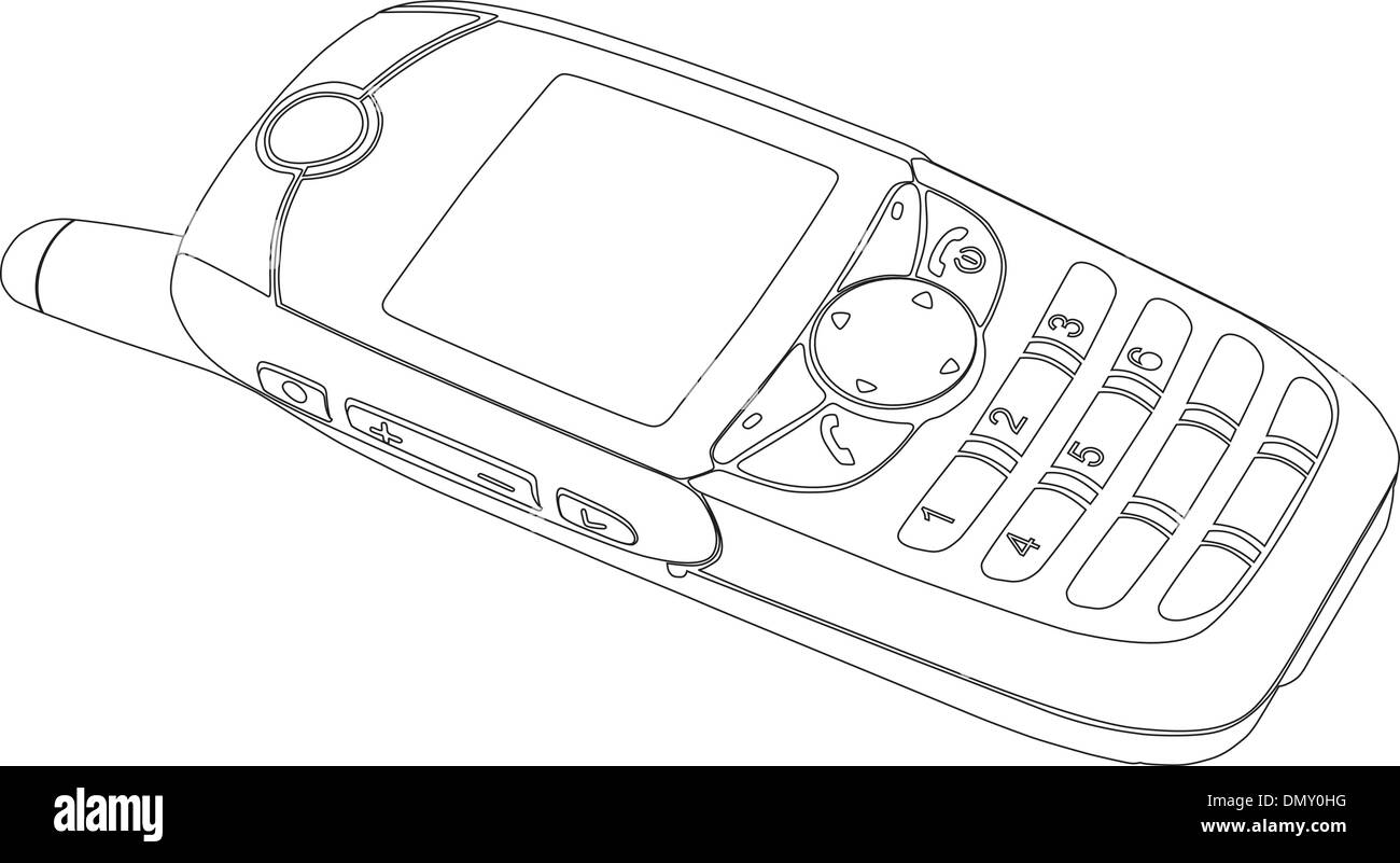 Téléphone mobile moderne Illustration de Vecteur