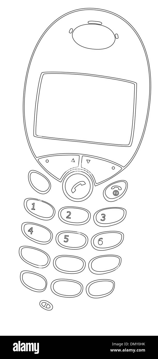 Téléphone mobile moderne Illustration de Vecteur