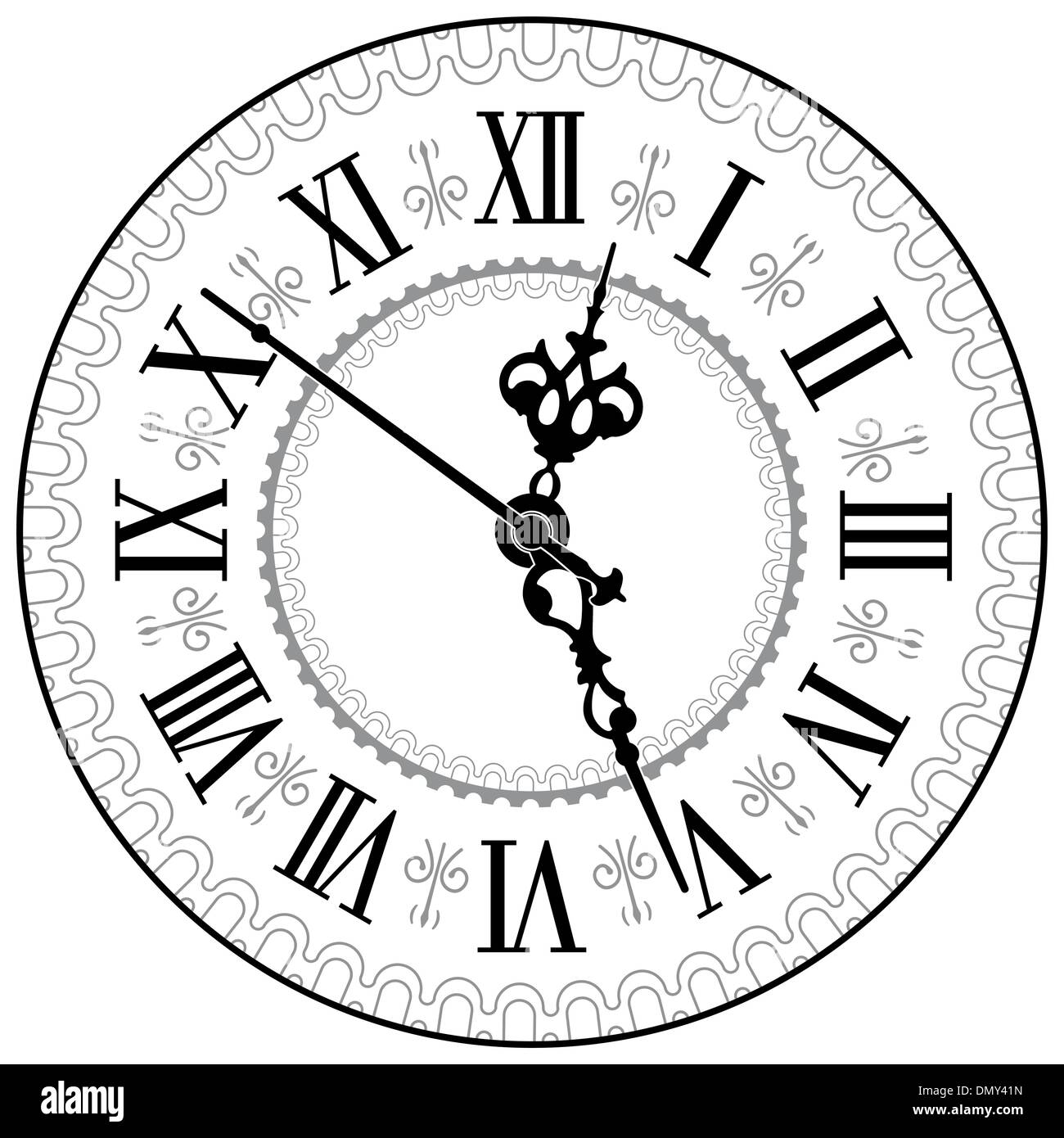 Horloge antique Illustration de Vecteur
