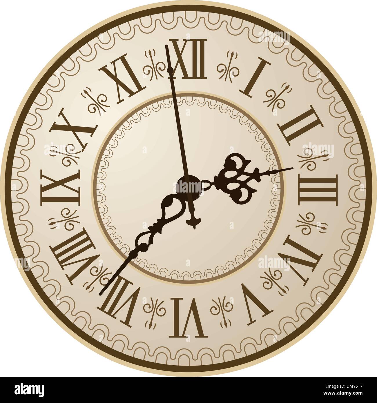 Horloge antique Illustration de Vecteur