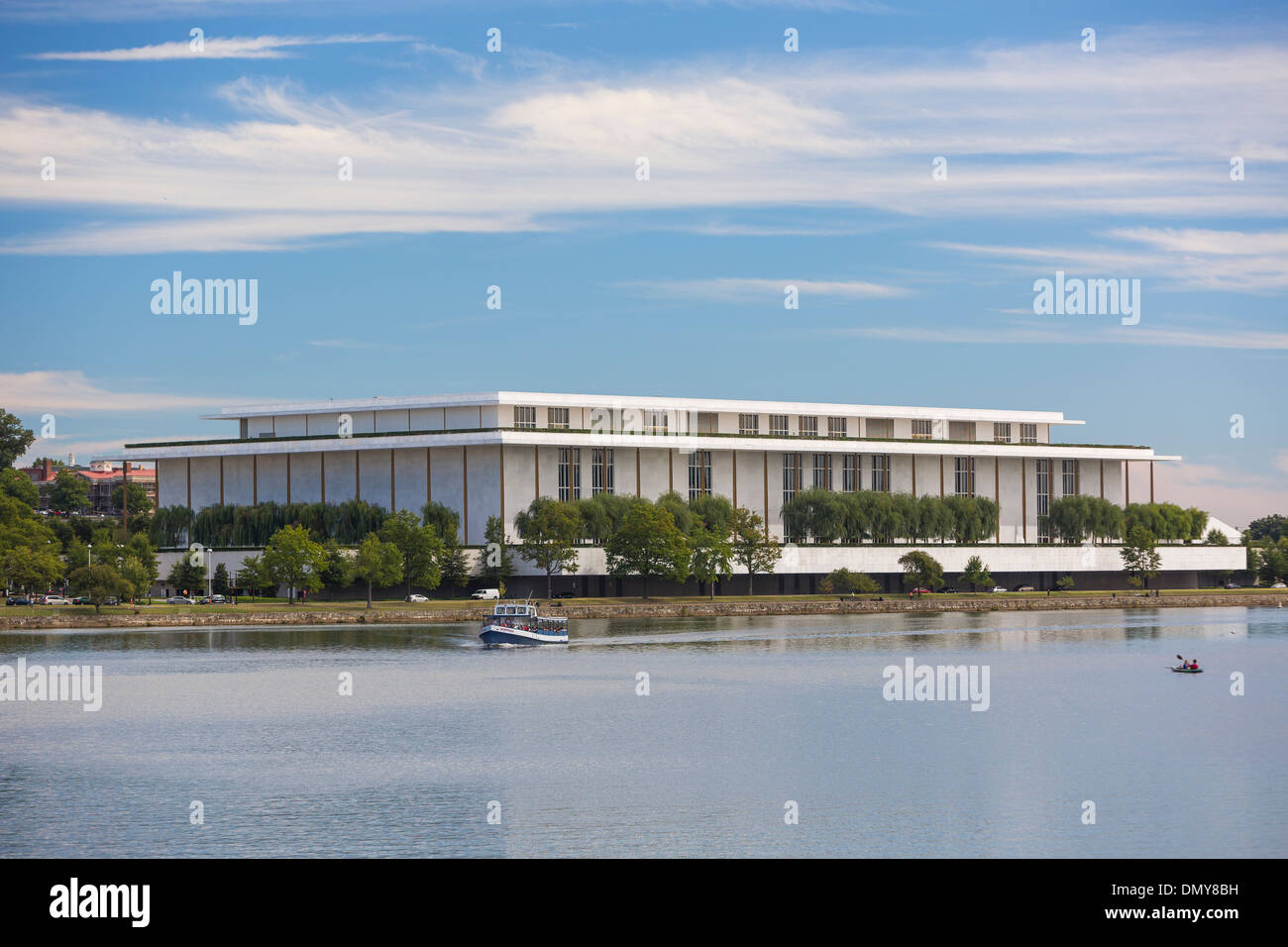 WASHINGTON, DC, USA - Kennedy Center et Potomac. Banque D'Images