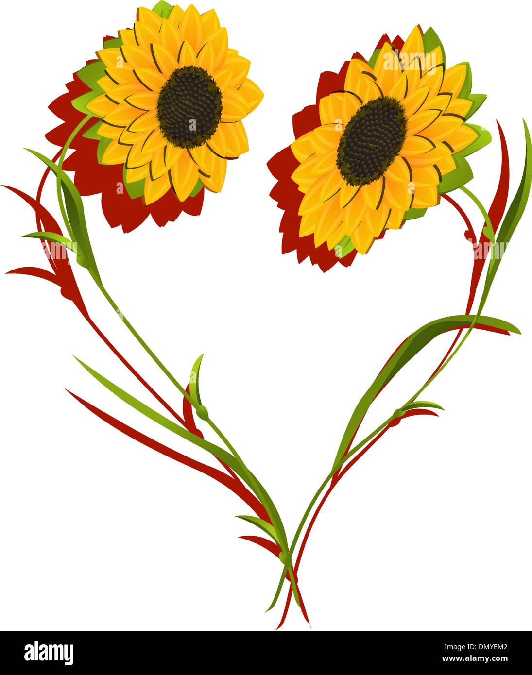 Kit Broderie Point De Croix Tournesols Abillyn - Motif Estampillé Prêt à Broder