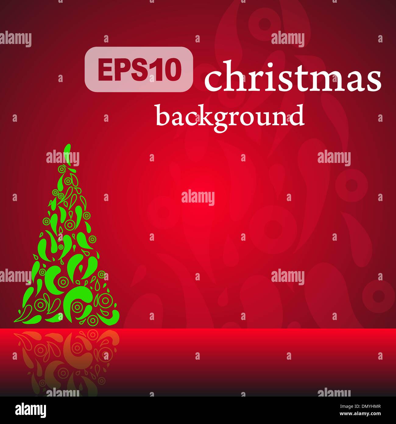 Noël arrière-plan rouge Illustration de Vecteur