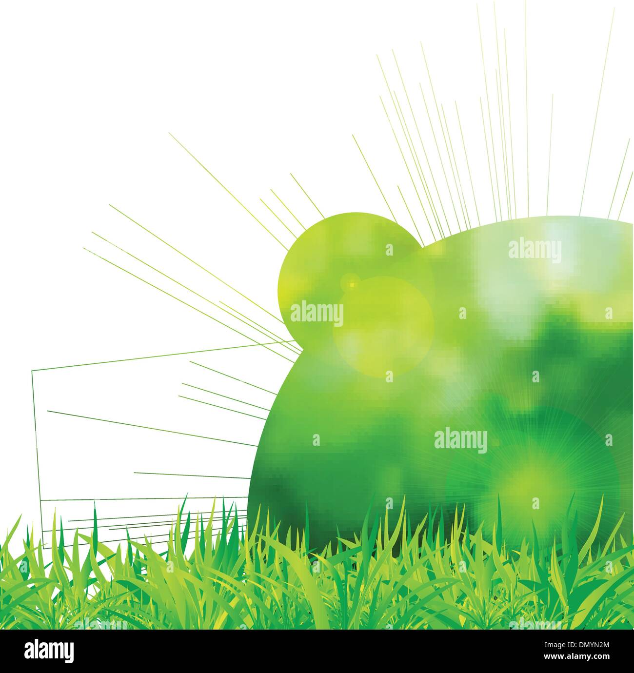 Fond vert naturel avec selective focus Illustration de Vecteur