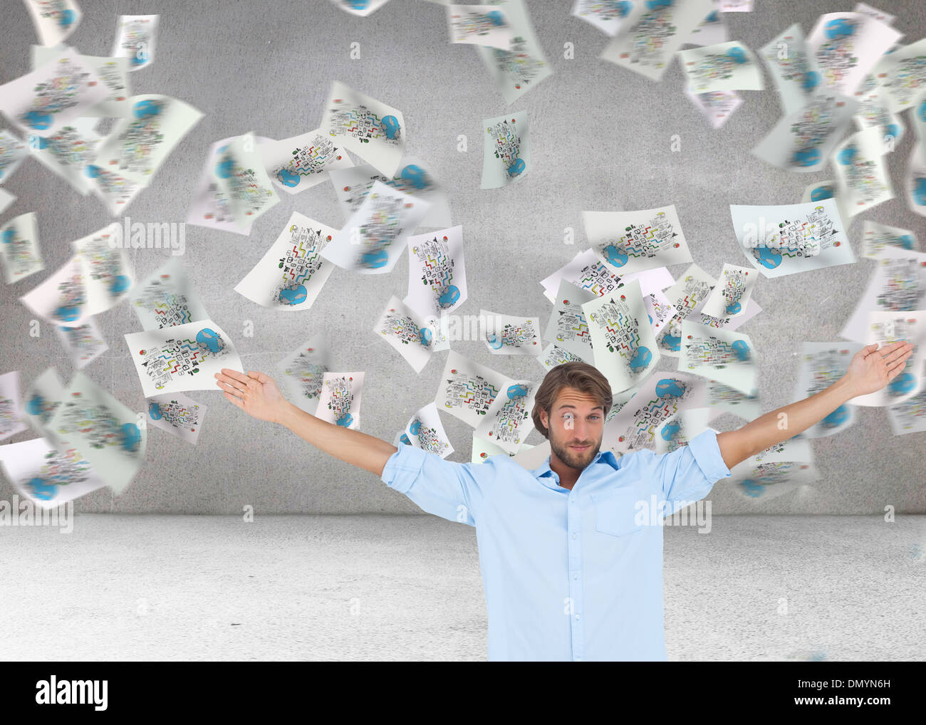 Image composite composite de mains Banque D'Images