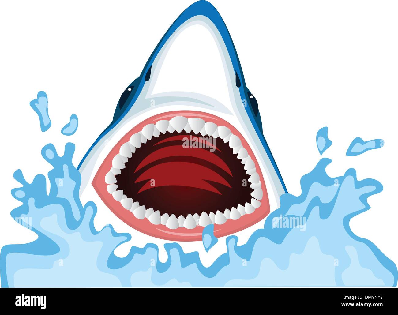 Requin en colère Illustration de Vecteur