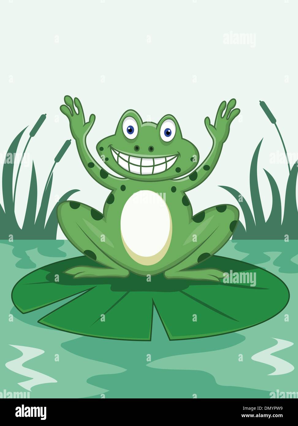 Grenouille Drole Image Vectorielle Stock Alamy