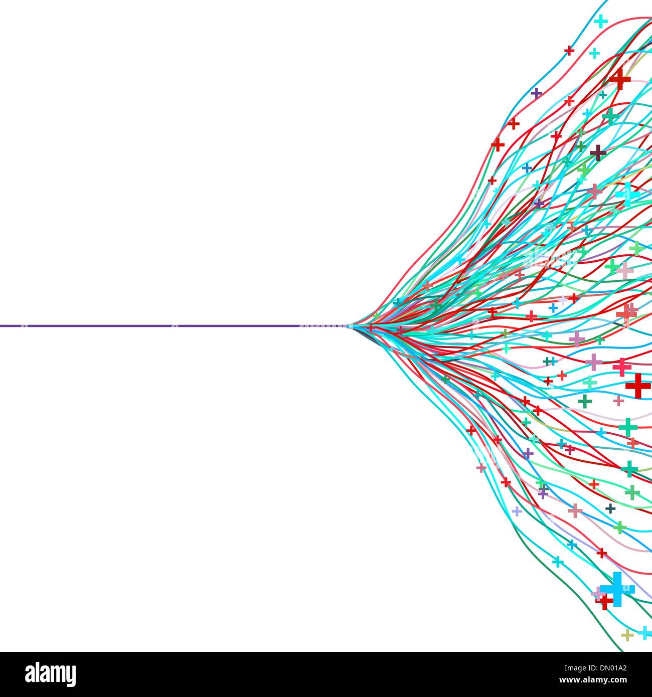 Abstract Blue Energy design rouge contre noir. Spe8 Illustration de Vecteur