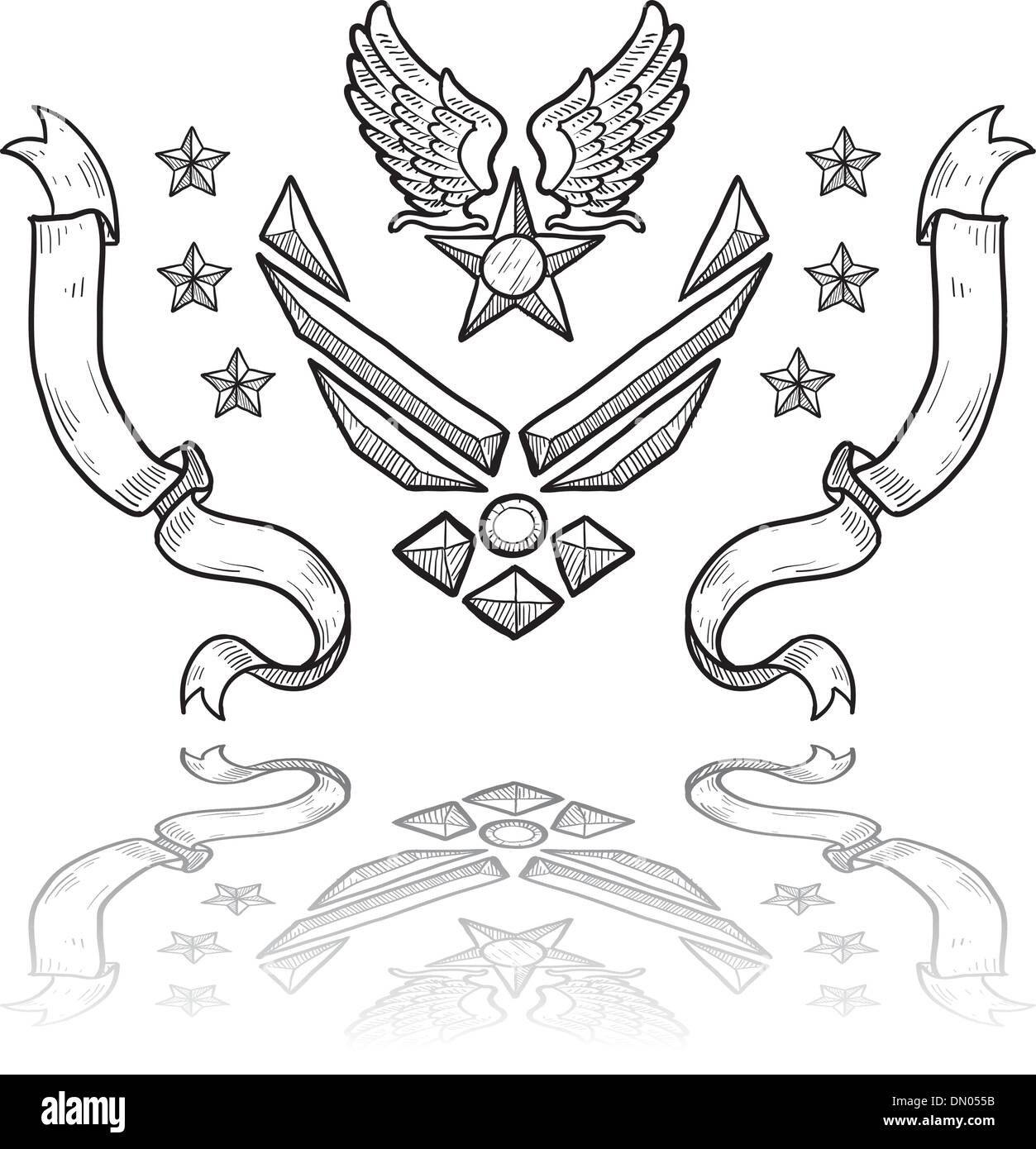 US Air Force vector insignia Illustration de Vecteur