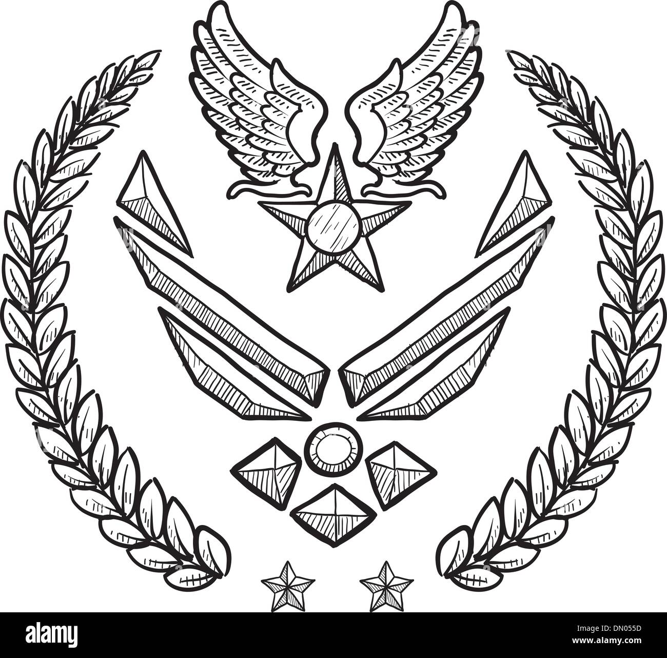 US Air Force vector insignia Illustration de Vecteur