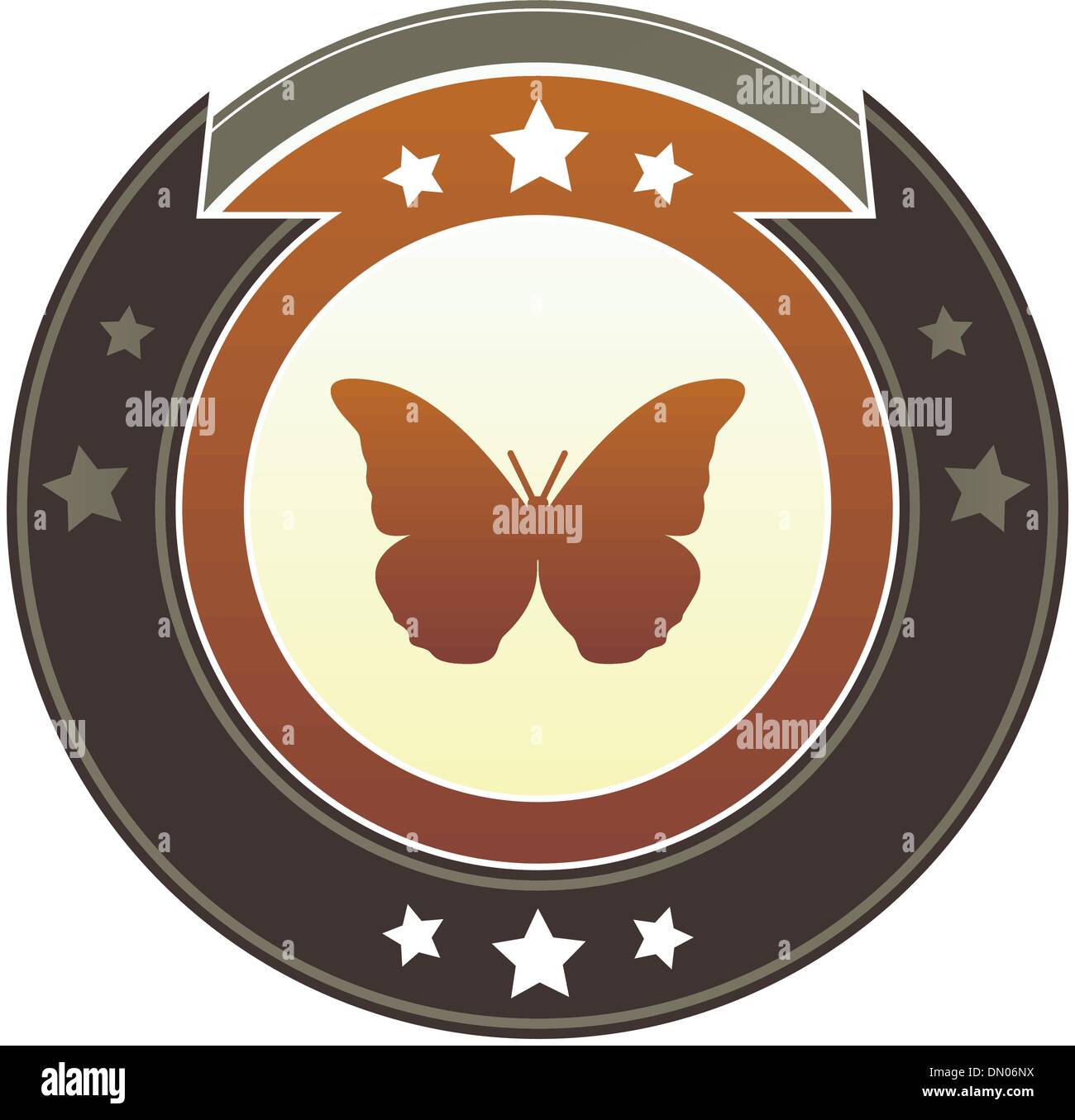 Icône impériale papillon Illustration de Vecteur