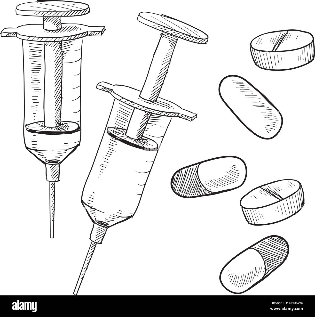 Illustration de matériel de médecine Illustration de Vecteur
