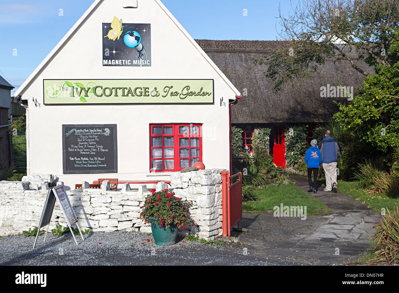 Tea Garden Cafe, Doolin, comté de Clare, Irlande Banque D'Images