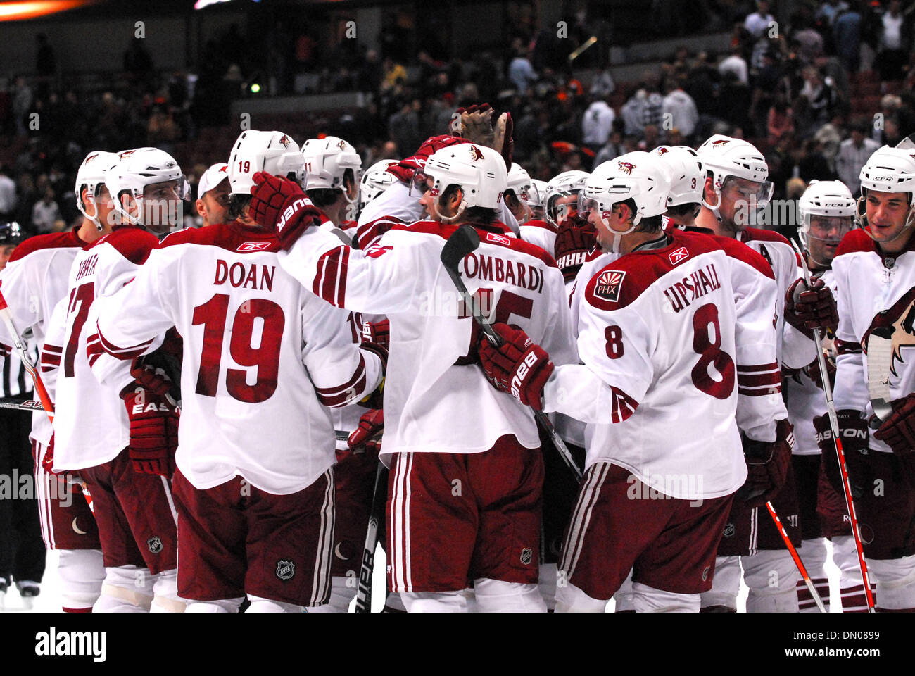 29 Nov 2009 - Anaheim, Californie, USA - NHL Hockey - Les Phoenix Coyotes battre les Anaheim Ducks, 3 à 2 en prolongation au Honda Center, Anaheim. (Crédit Image : © Scott Mitchell/ZUMA Press) Banque D'Images