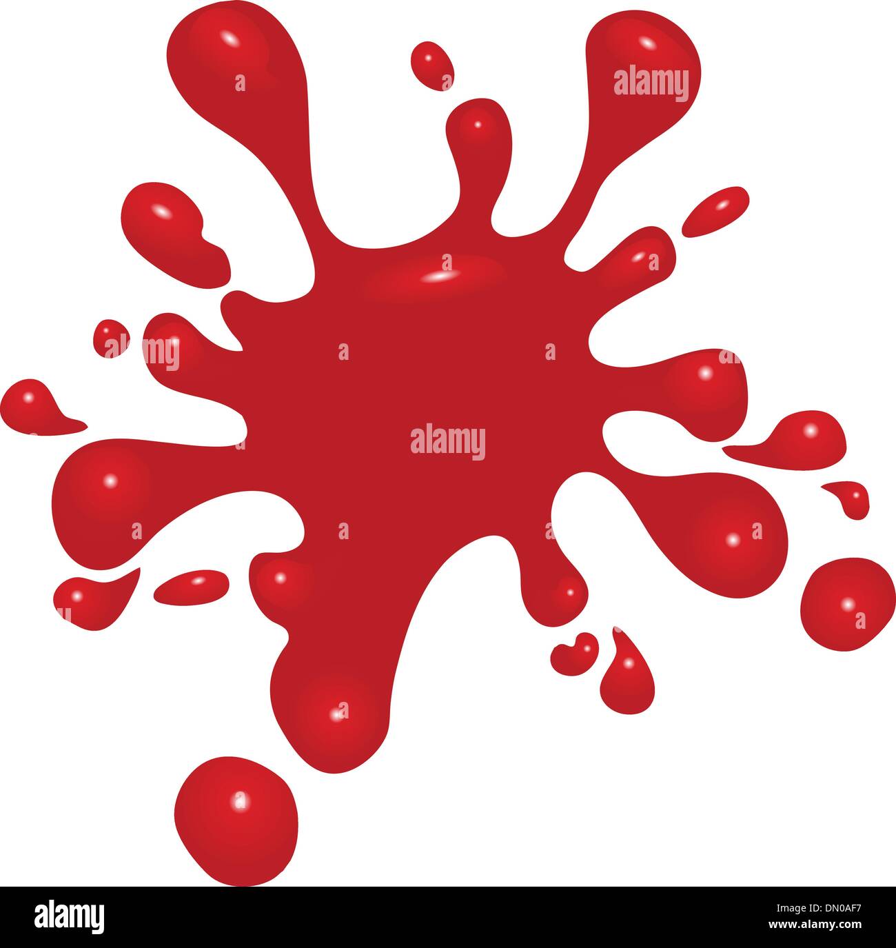 Éclaboussures de sang Illustration de Vecteur