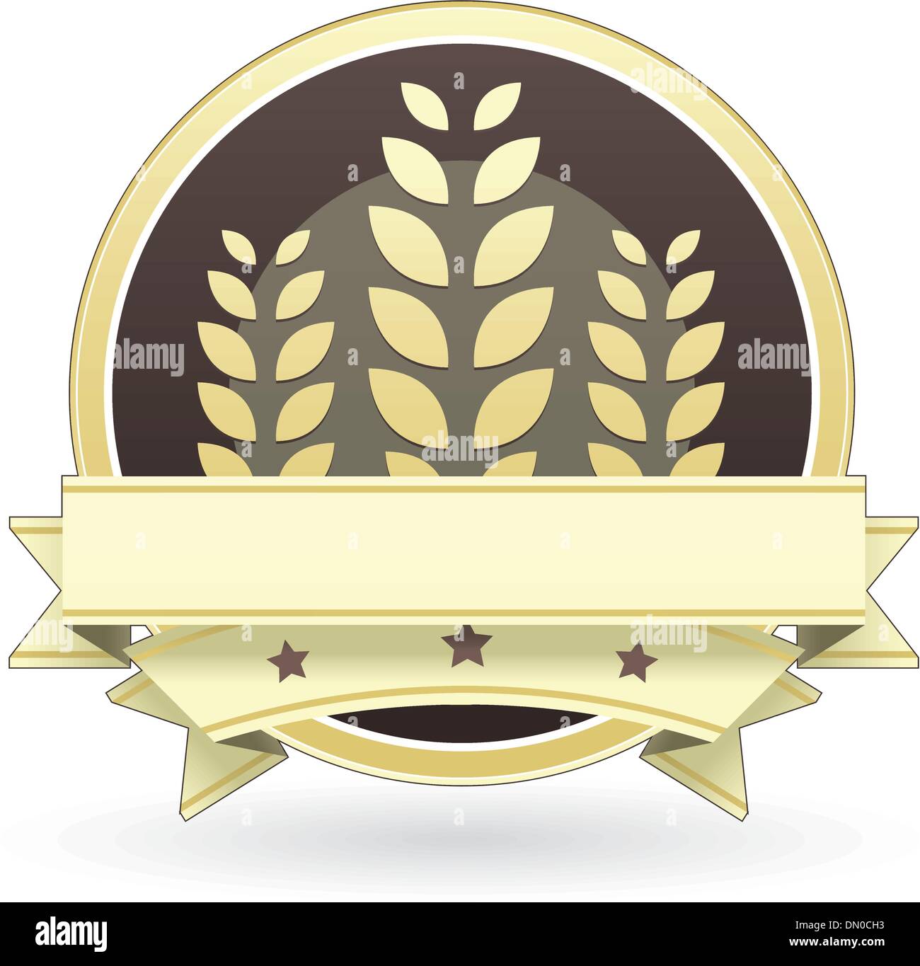 Grain blanc ou étiquette alimentaire en céréales Illustration de Vecteur