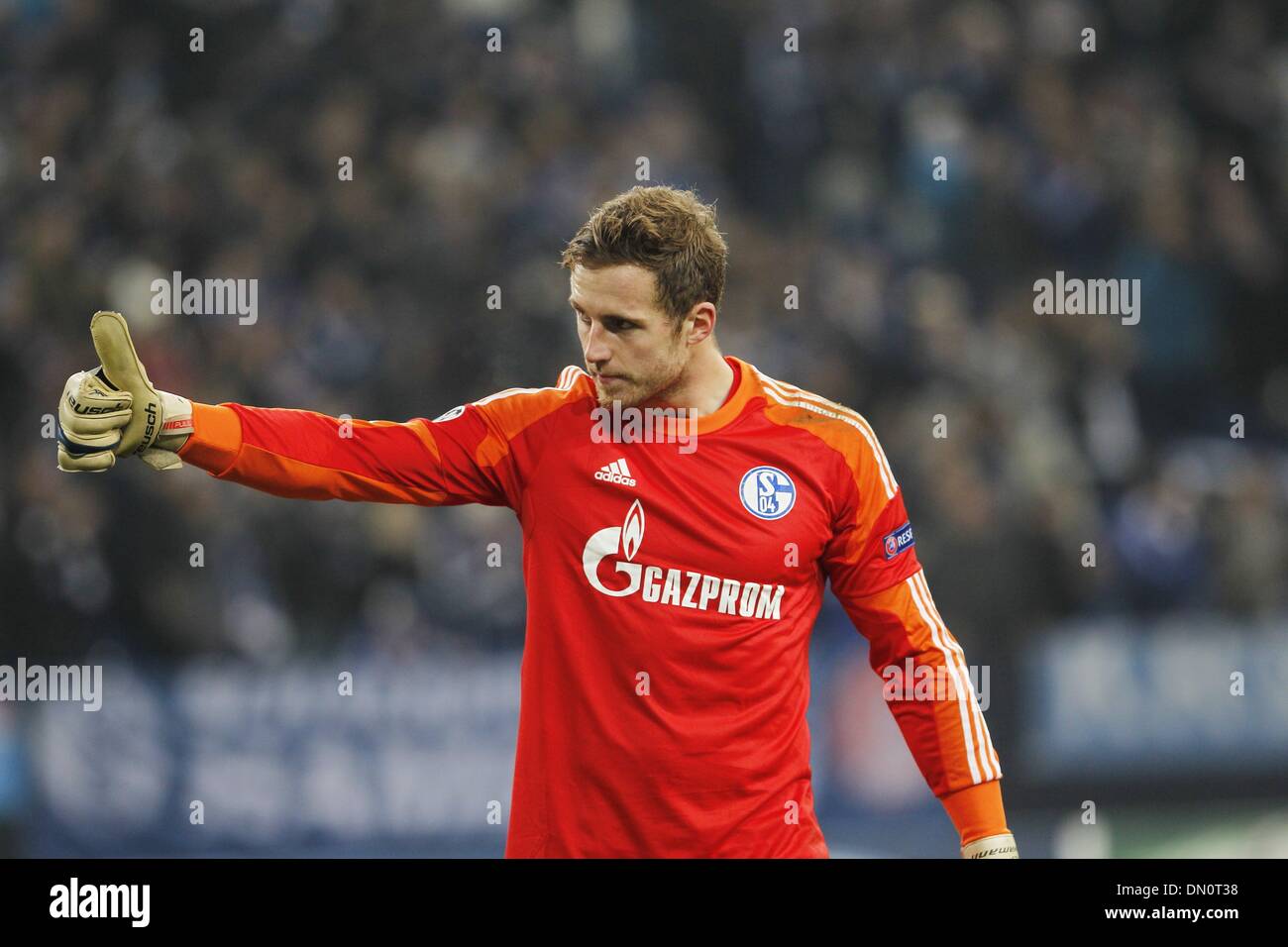 Gelsenkirchen, Allemagne. Dec 11, 2013. Ralf Fahrmann (Schalke) Football / Soccer : Ligue des Champions Groupe E match entre le FC Schalke 04 2-0 FC Bâle au Veltins-Arena de Gelsenkirchen, Allemagne . © AFLO/Alamy Live News Banque D'Images