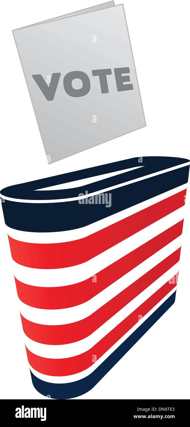 Image vectorielle de l'urne et le vote Illustration de Vecteur Image vectorielle de l'urne et le vote Illustration de Vecteur