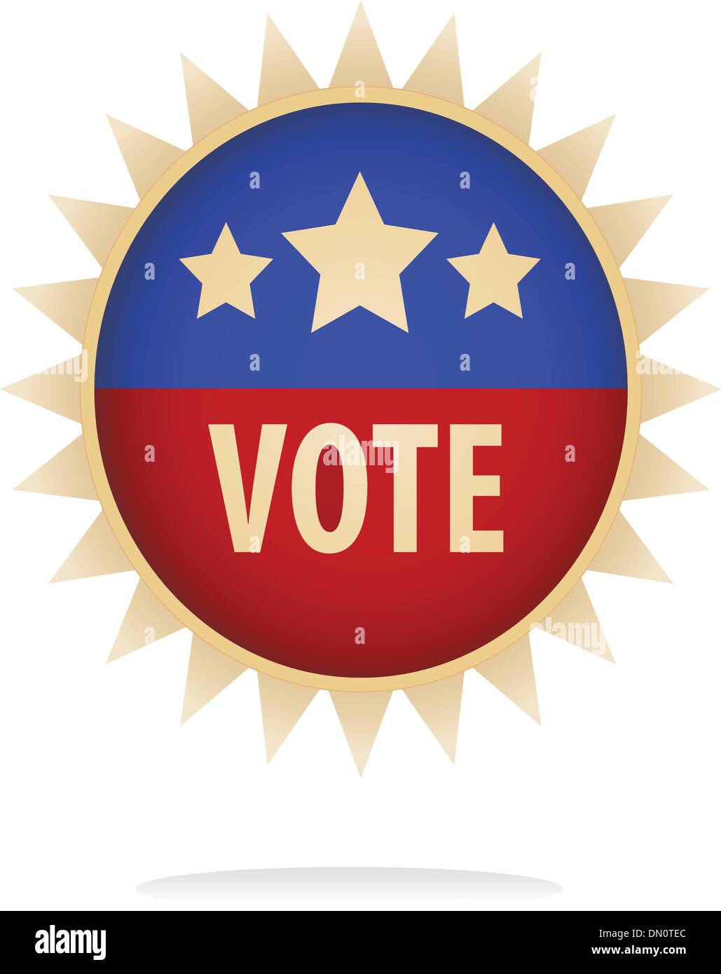 Image vectorielle d'un bouton de vote Illustration de Vecteur Image vectorielle d'un bouton de vote Illustration de Vecteur