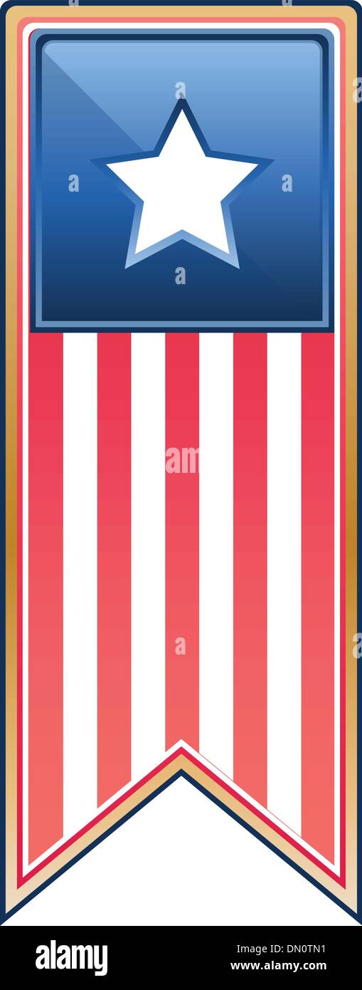 L'image numérique d'un insigne avec stars and stripes Illustration de Vecteur L'image numérique d'un insigne avec stars and stripes Illustration de Vecteur