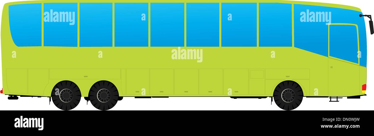 Bus de tournée Illustration de Vecteur