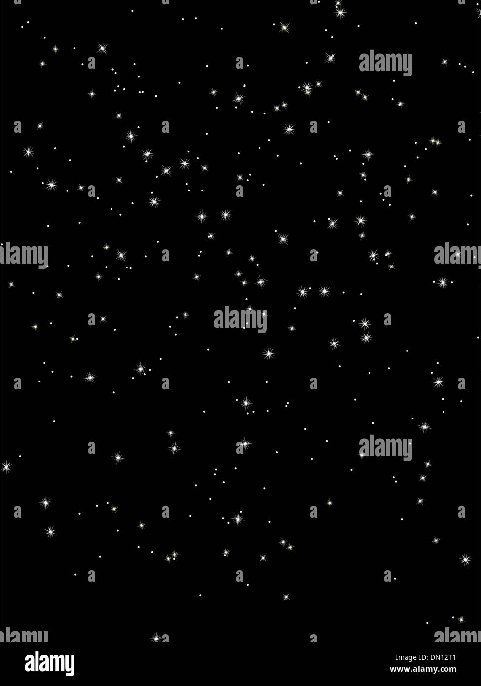 Stars tombent sur les rayons lumineux violet. EPS 8 Illustration de Vecteur