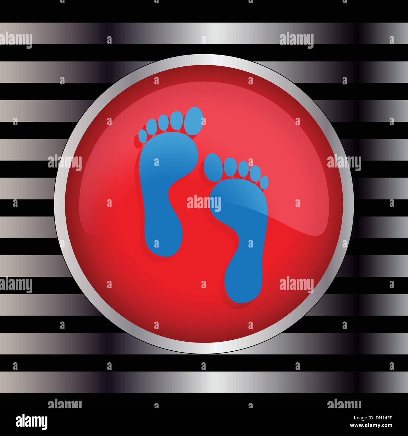 Vector footprints Illustration de Vecteur