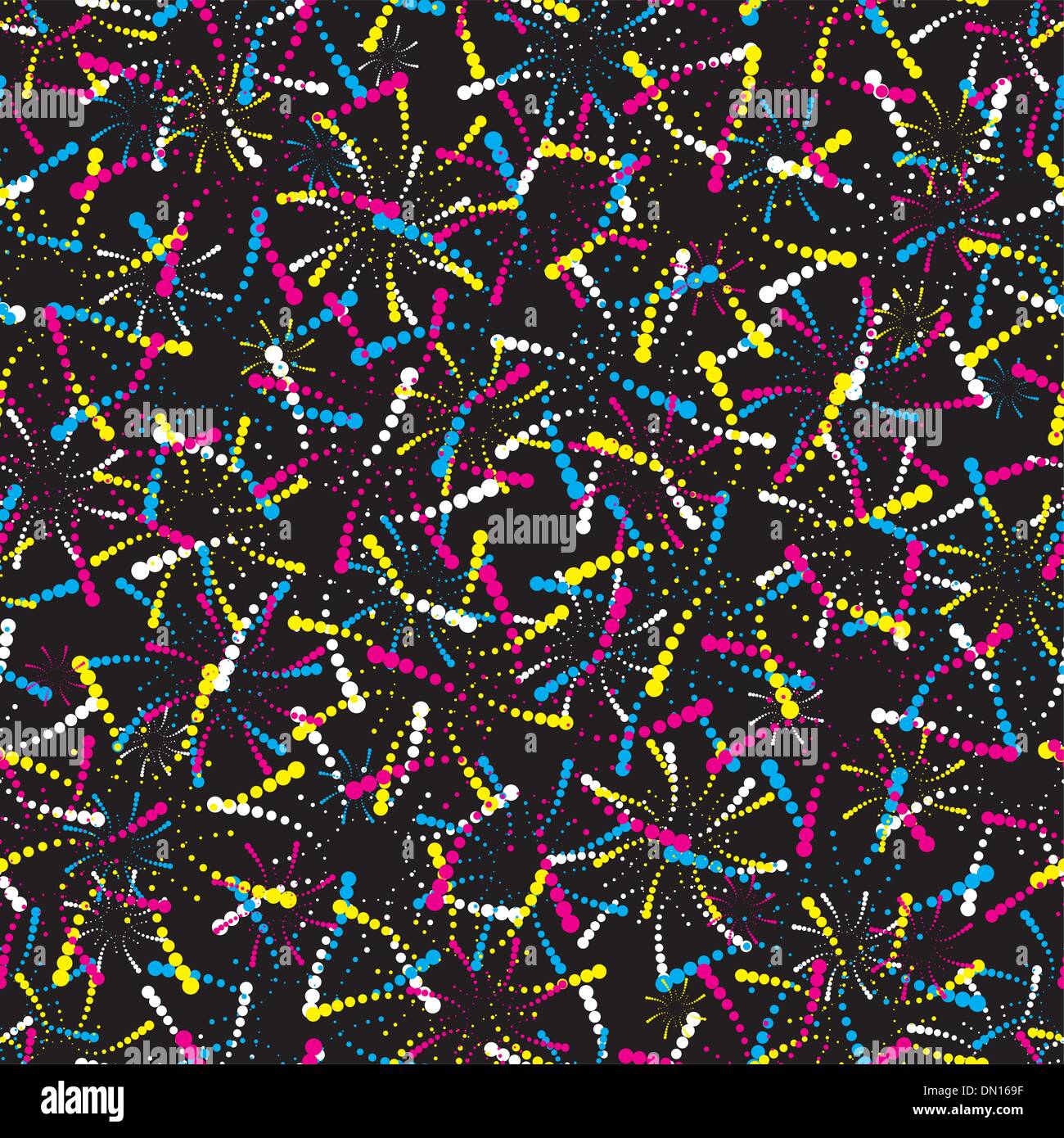 Abstract background transparent d'artifice Illustration de Vecteur