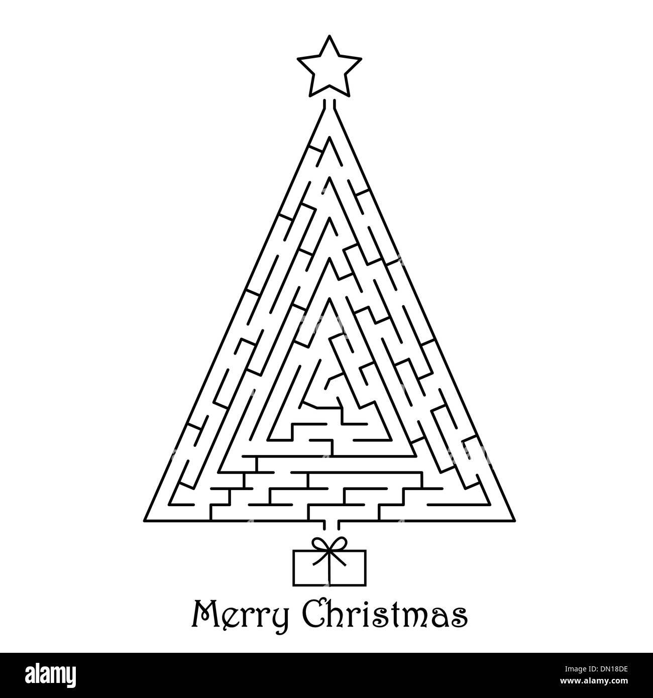 Sapin de Noël Illustration de Vecteur