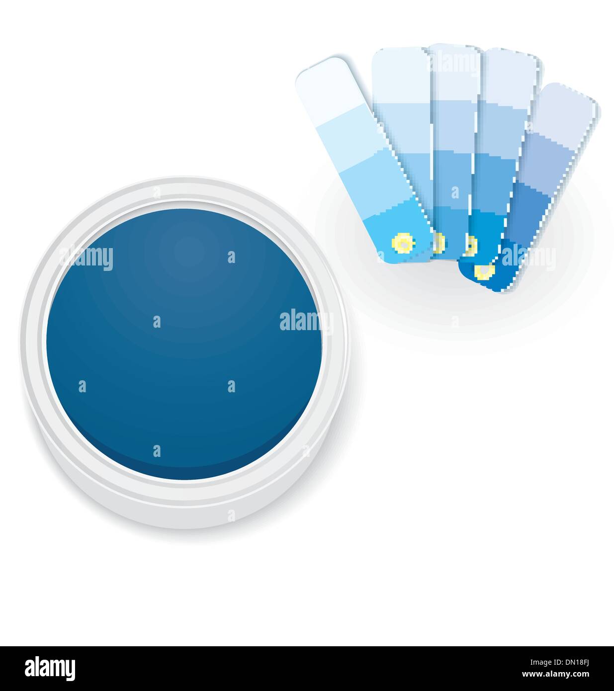 Couleurs du nuancier et vecteur jar Illustration de Vecteur