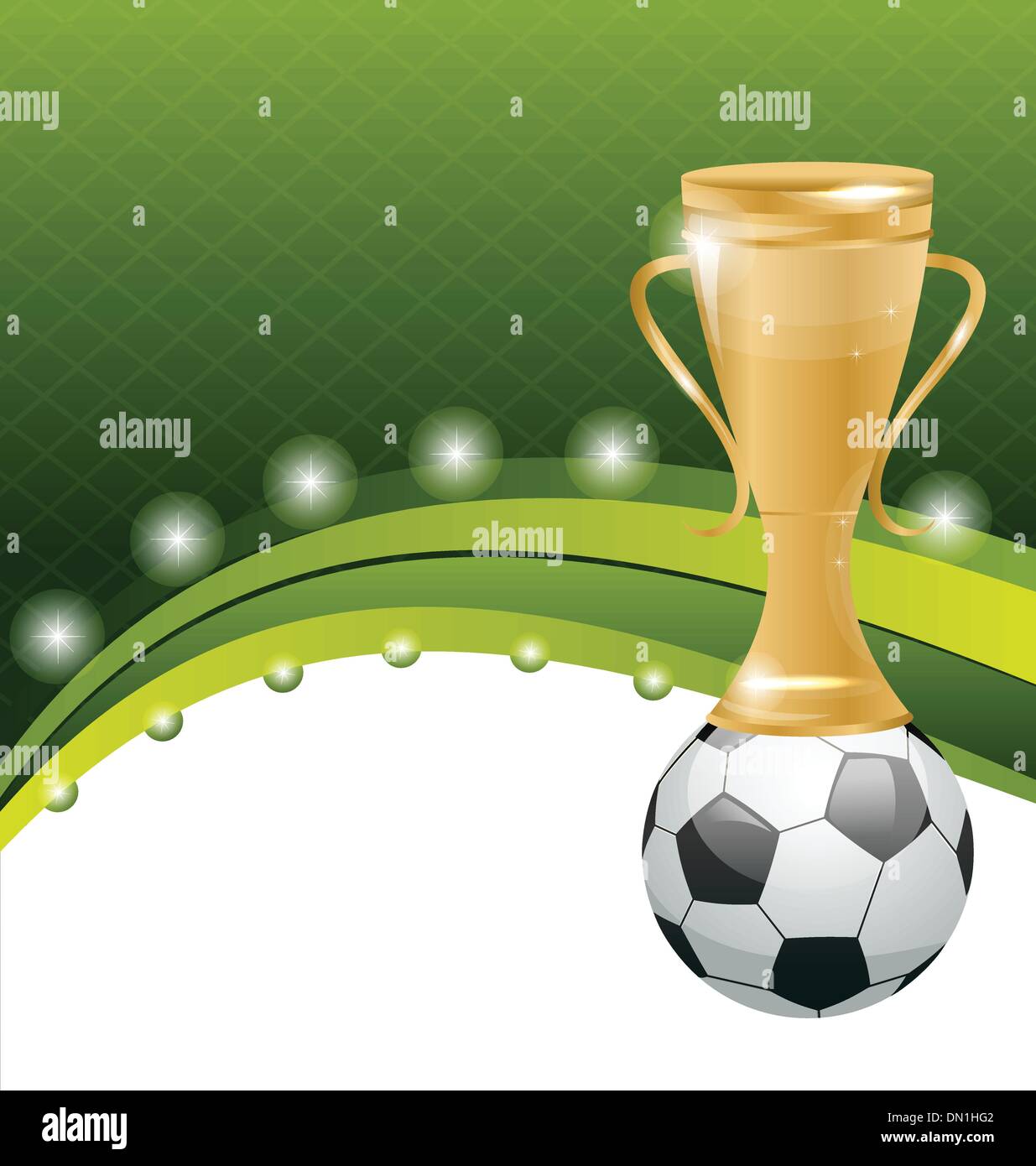 Carte De Football Avec Ballon Et Prix Image Vectorielle Stock Alamy
