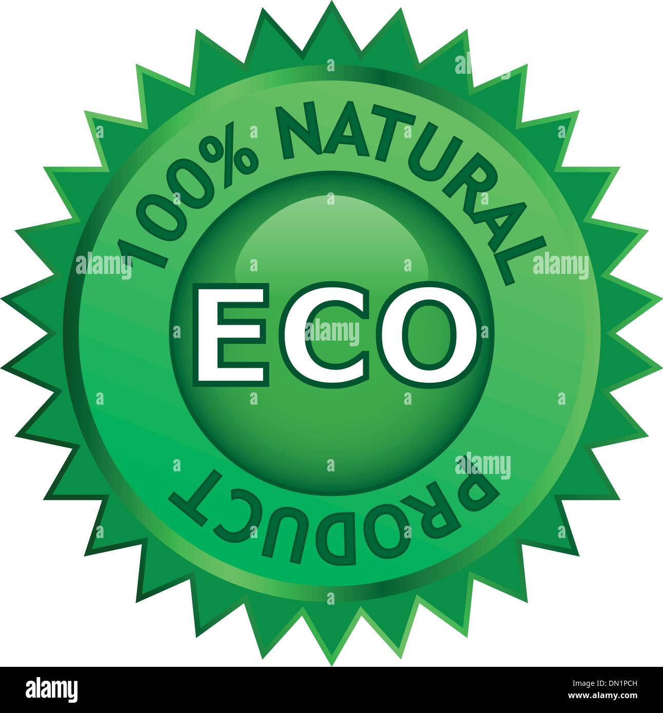 Eco label produit naturel Illustration de Vecteur