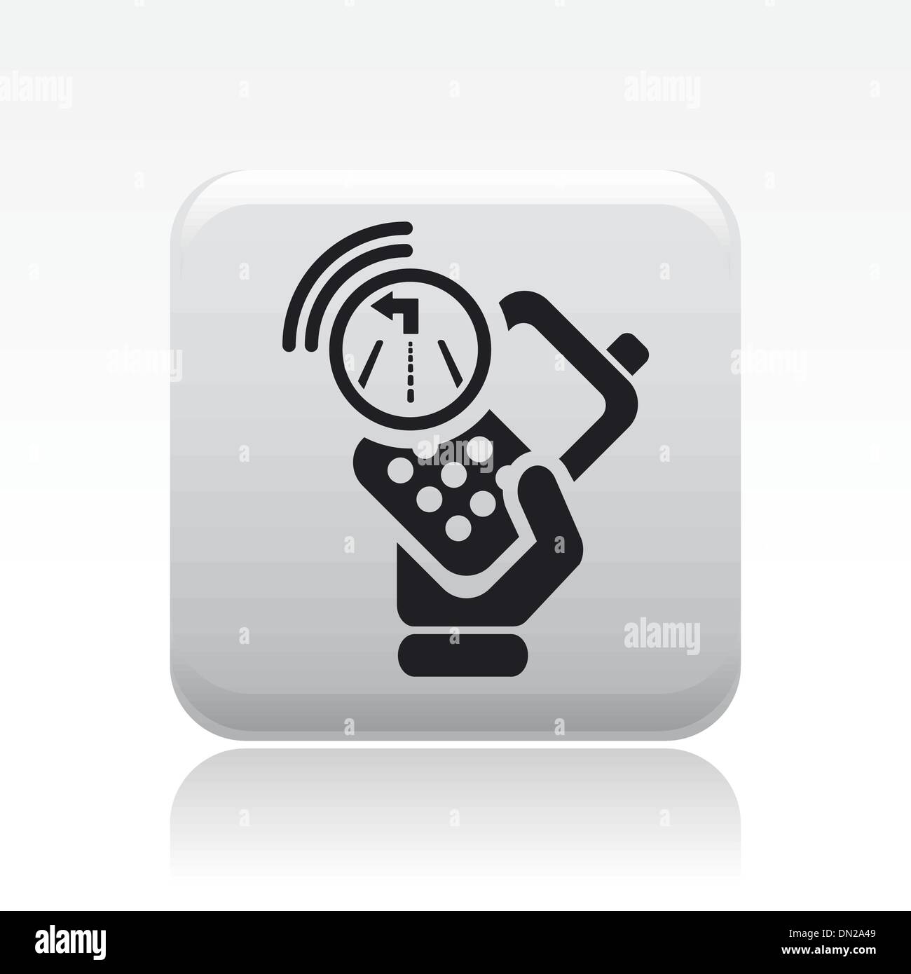 Vector illustration de naviguer sur l'icône du smartphone Illustration de Vecteur
