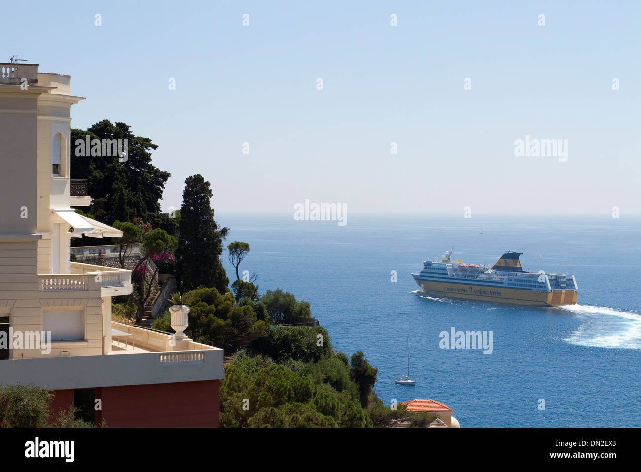 Départs du ferry de Nice. Banque D'Images