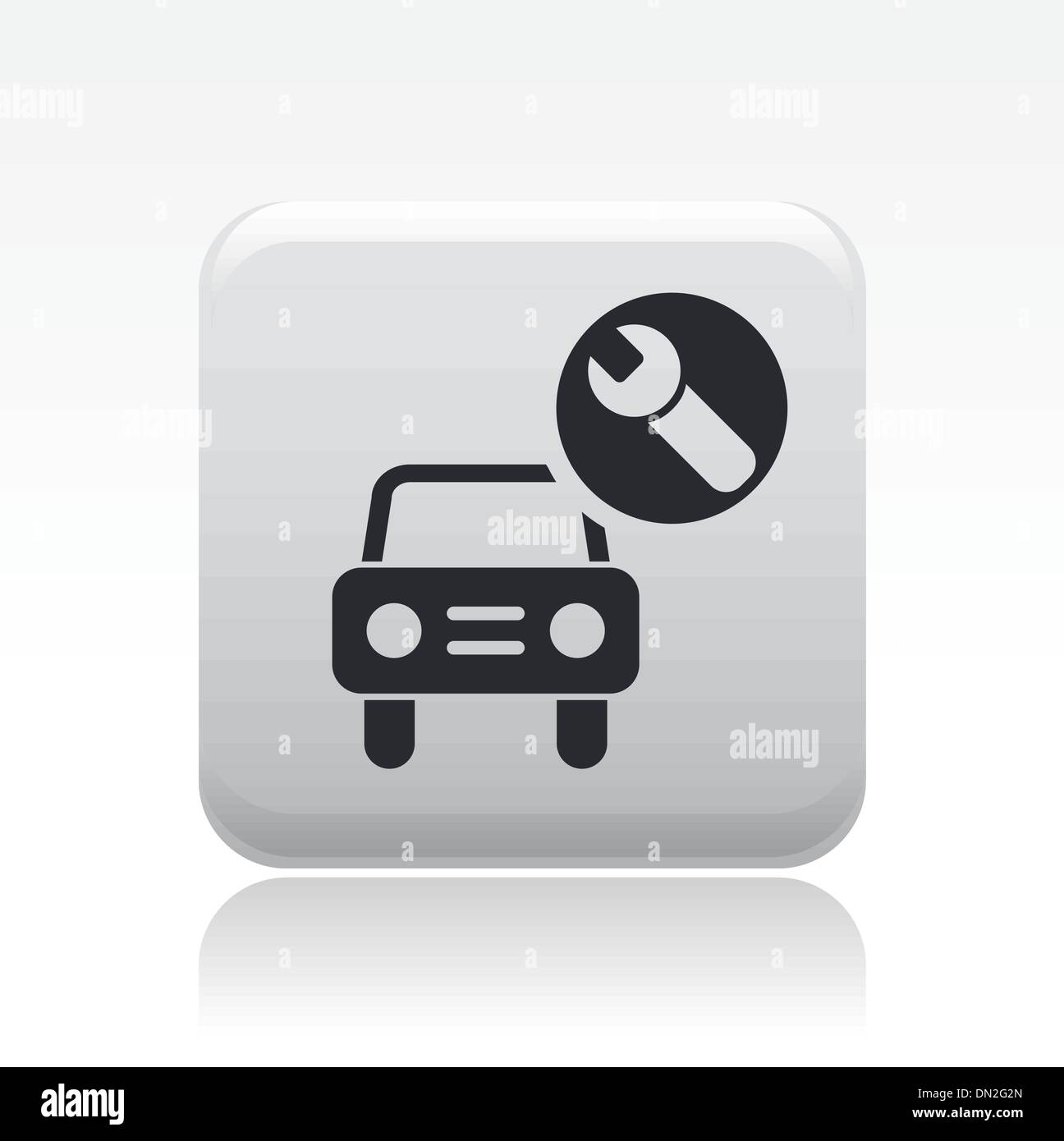 Vector illustration de l'unique voiture icône réparation Illustration de Vecteur