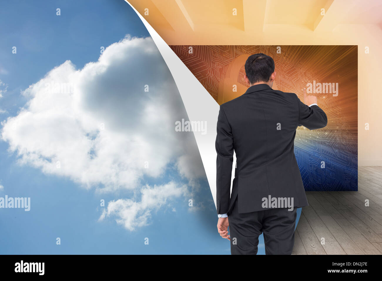 Composite image of asian businessman Banque D'Images