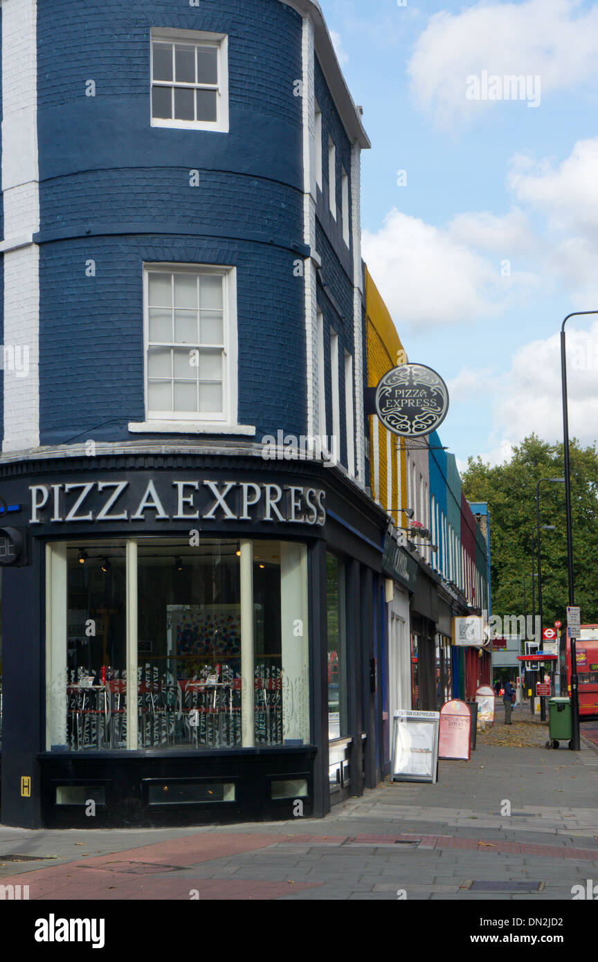 Pizza Express restaurant italien à Kennington Road. Banque D'Images