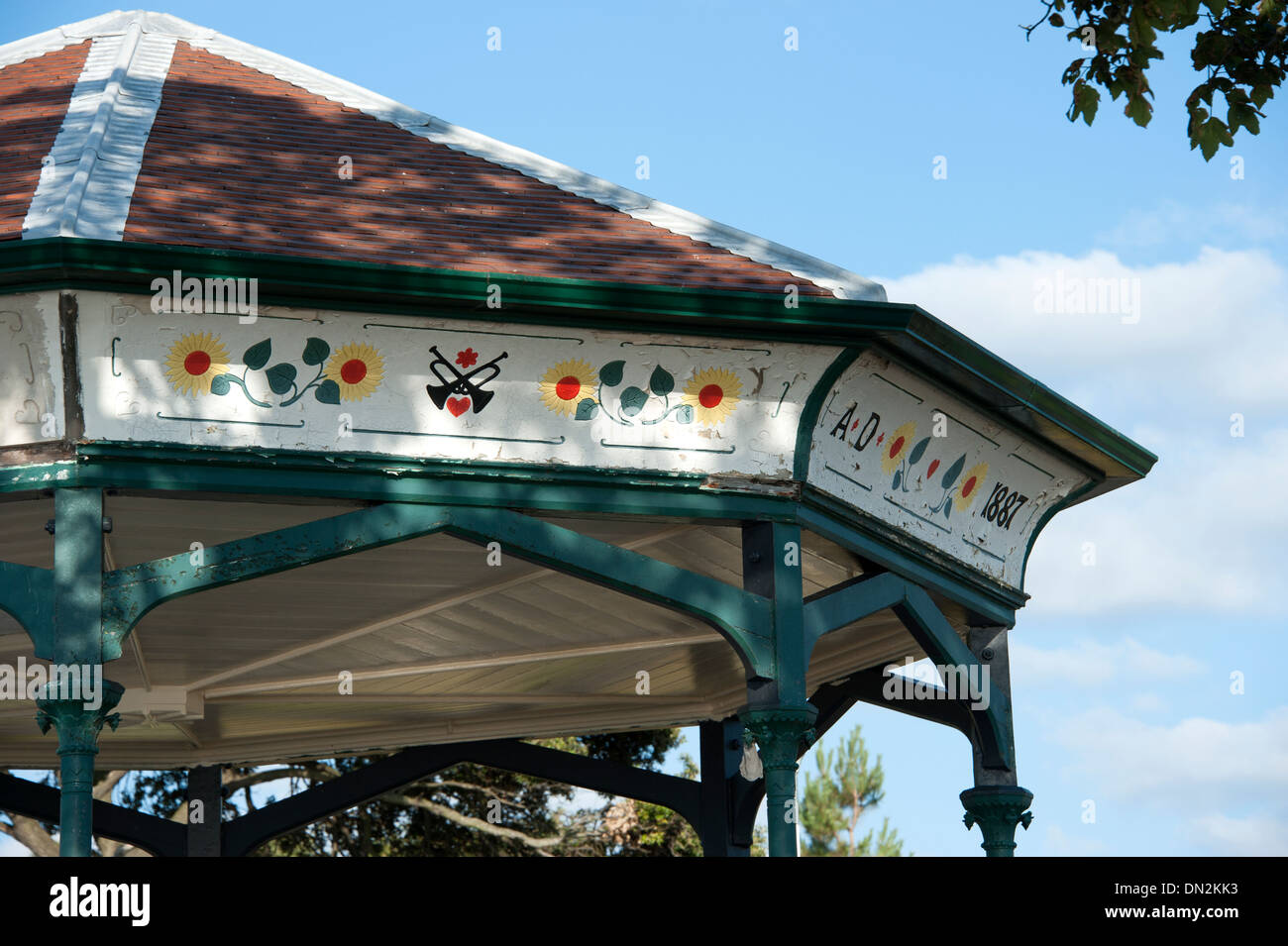 1887 Band Stand Kiosque à Clevedon North Somerset Banque D'Images