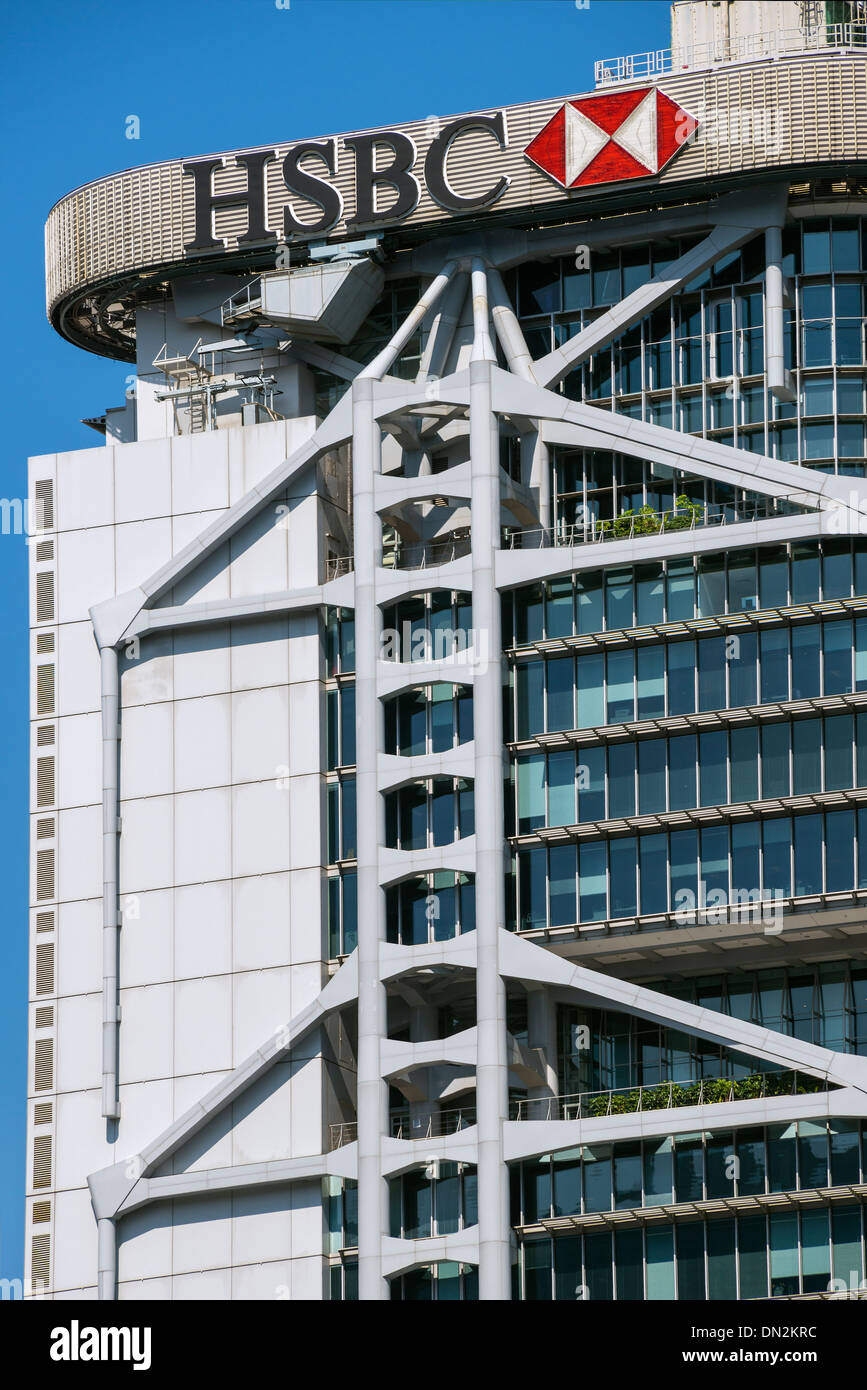 Bâtiment de la HSBC, Hong Kong Banque D'Images