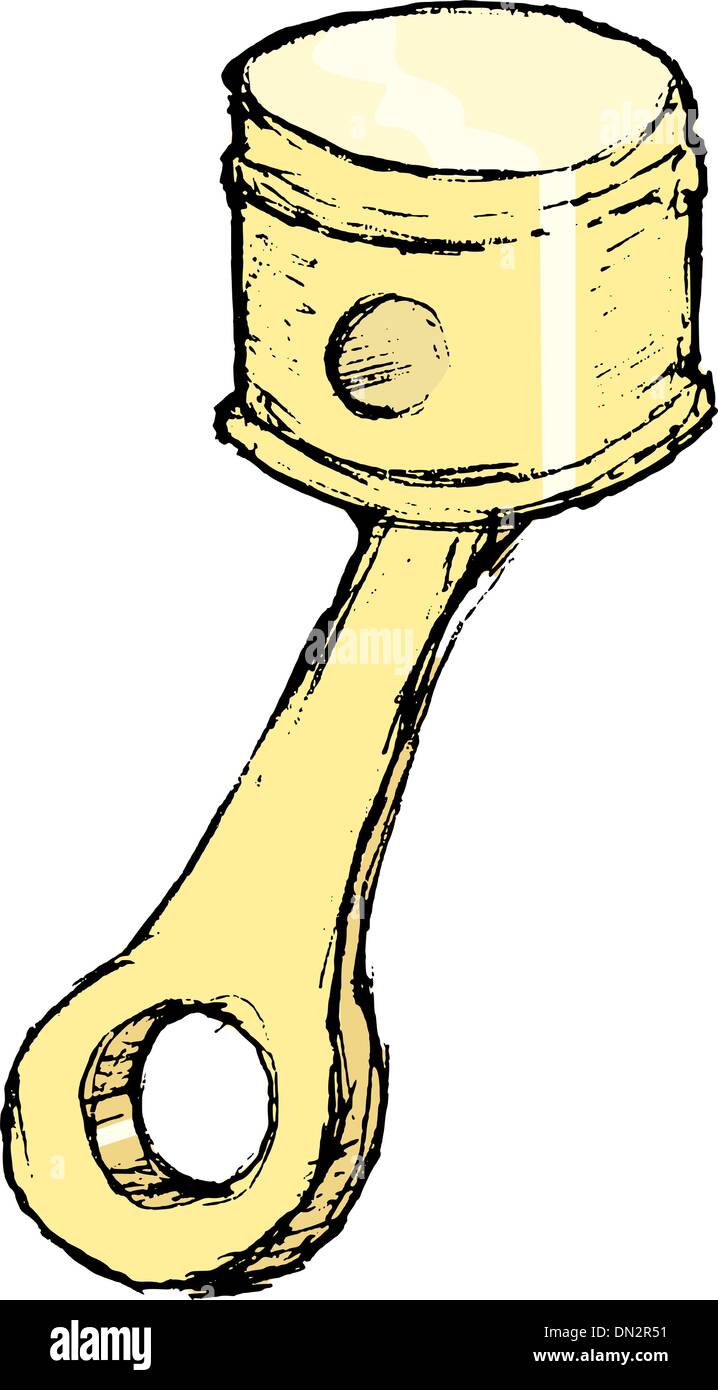 Piston du moteur Illustration de Vecteur